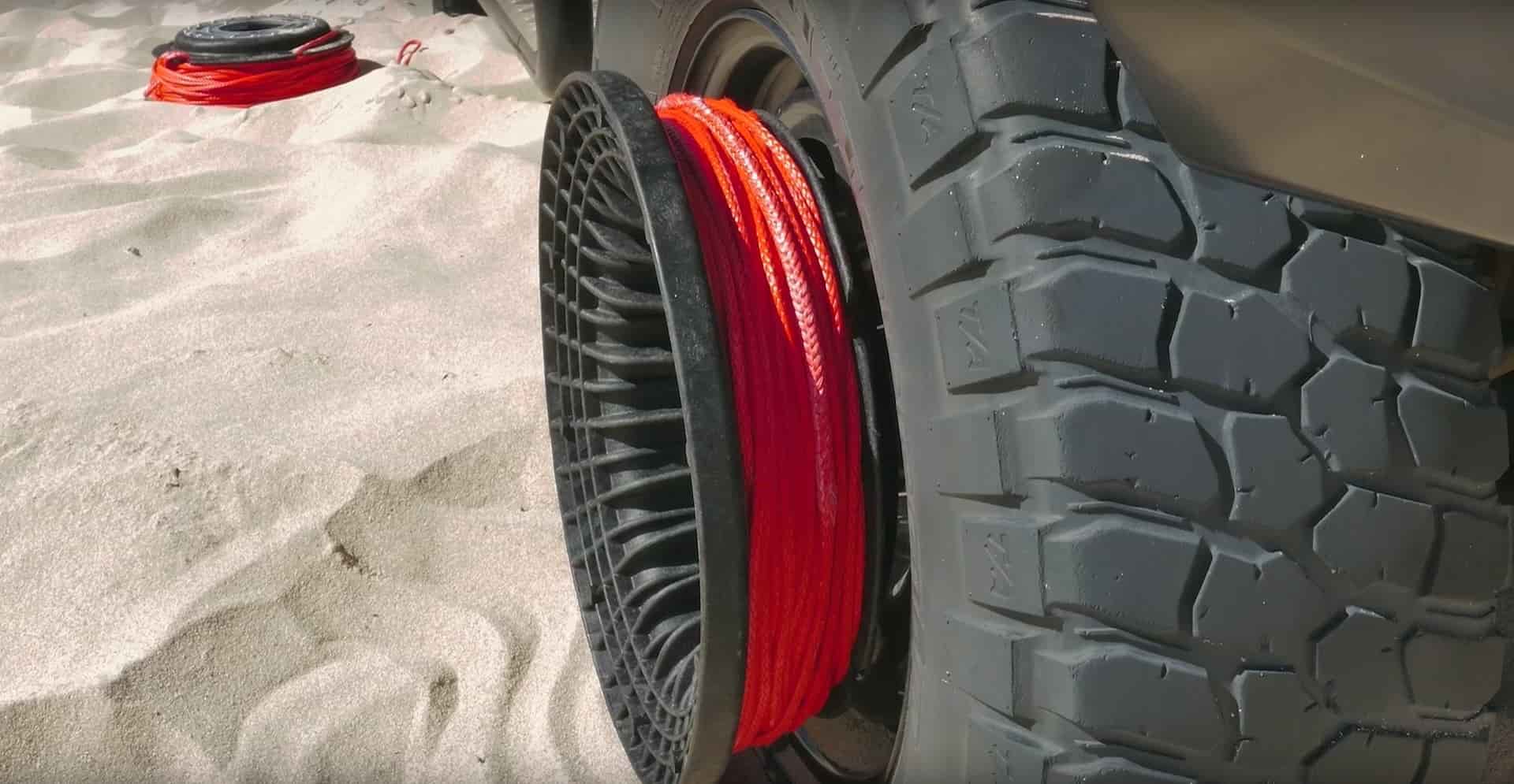 Bush Winch closeup with rope